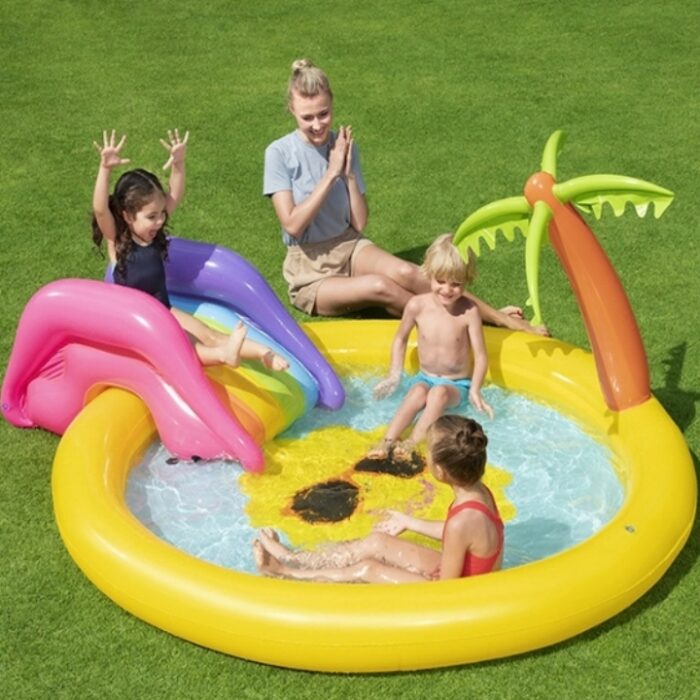 Inflatable swimming pool slide pool - Image 1