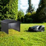 Robotic Lawn Mower Garage with Saddle Roof